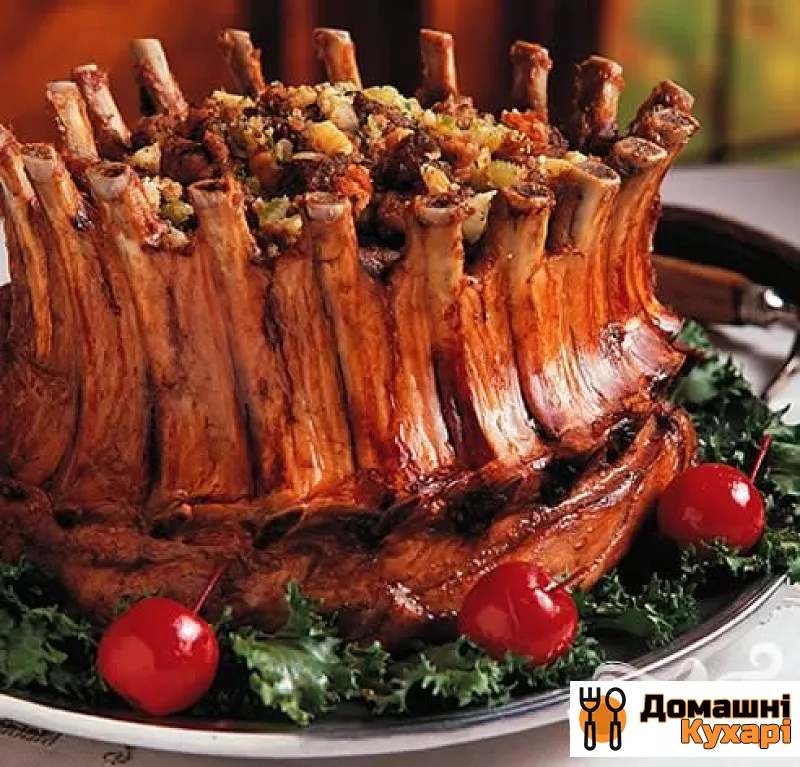 Печеня зі свинини «корона»