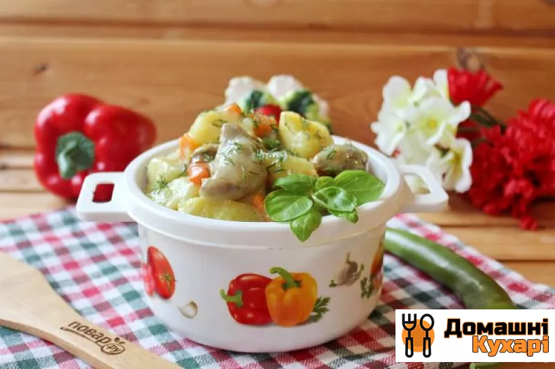 Шлунки з картоплею в мультиварці