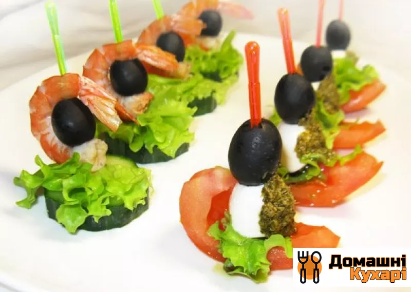 Канапе з раковими шийками