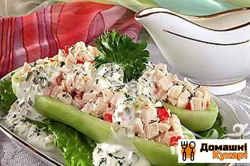 Огірки з крабовими начинкою