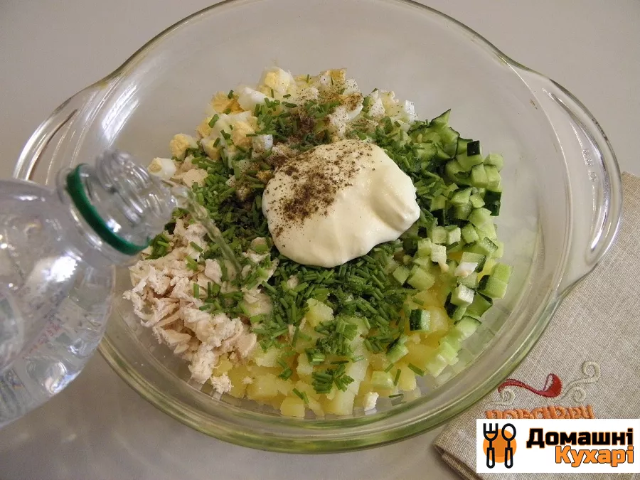 Окрошка з куркою - фото крок 6