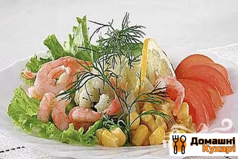 Овочі з креветками